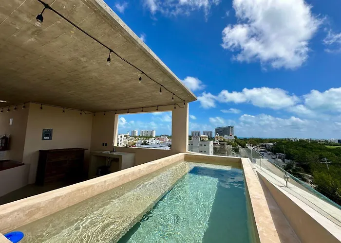 Chichen 27 Departamentos Nuevos Con Piscina Cerca De Ferry A Isla Mujeres