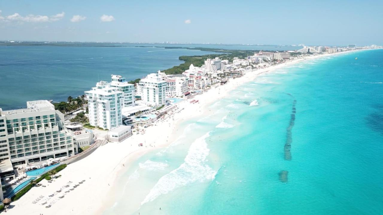 Apartment Nuevo Estudio A Pie De Playa, Vistas Increibles, Alberca, Gym Jacuzi, Seguridad, 3503 Cancún