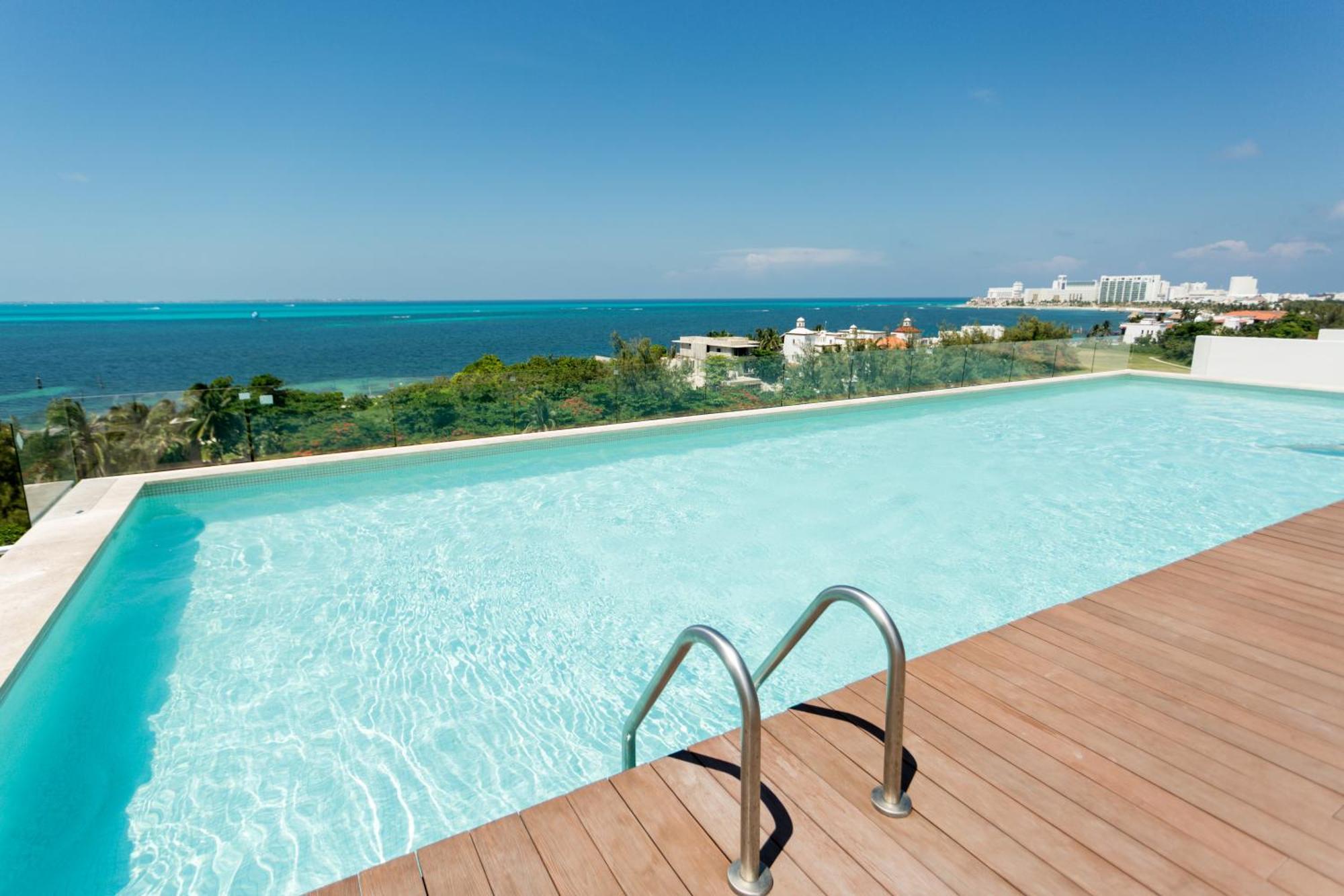 Departamento En Zona Hotelera Con Acceso A Alberca En Rooftop Apartment Cancun