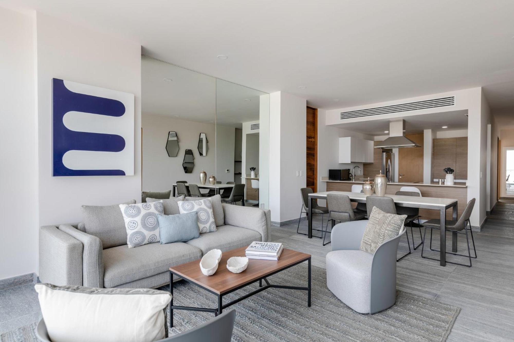 Apartment Luxurious 4br By The - Rooftop Pool Cancun