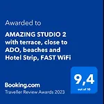 Amazing Studio 2 With Terrace, Close To Ado, Beaches And Hotel Strip, Fast Wifi