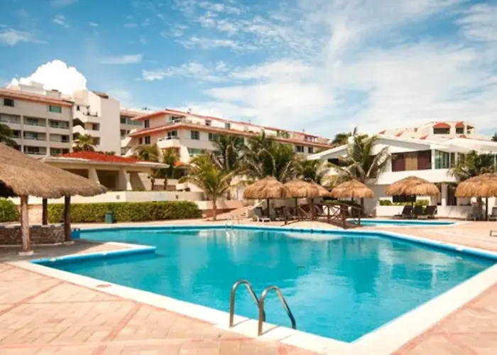 Apartamento Vacacional Frente Al Mar Con Piscina En Cancun