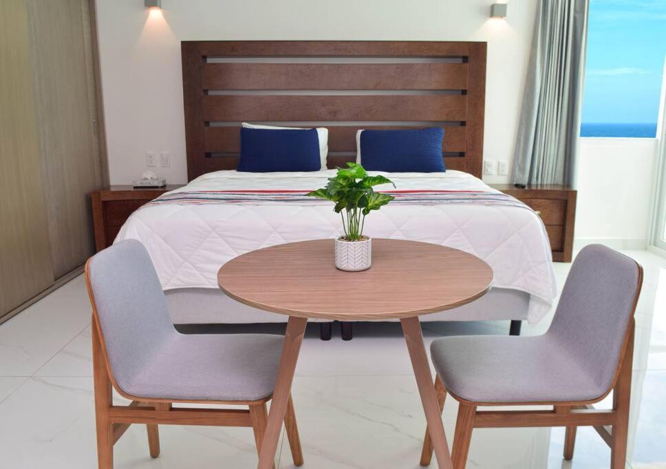 Apartment Hermoso Estudio Frente Al Mar, Balcon, Gym 3504 Cancun