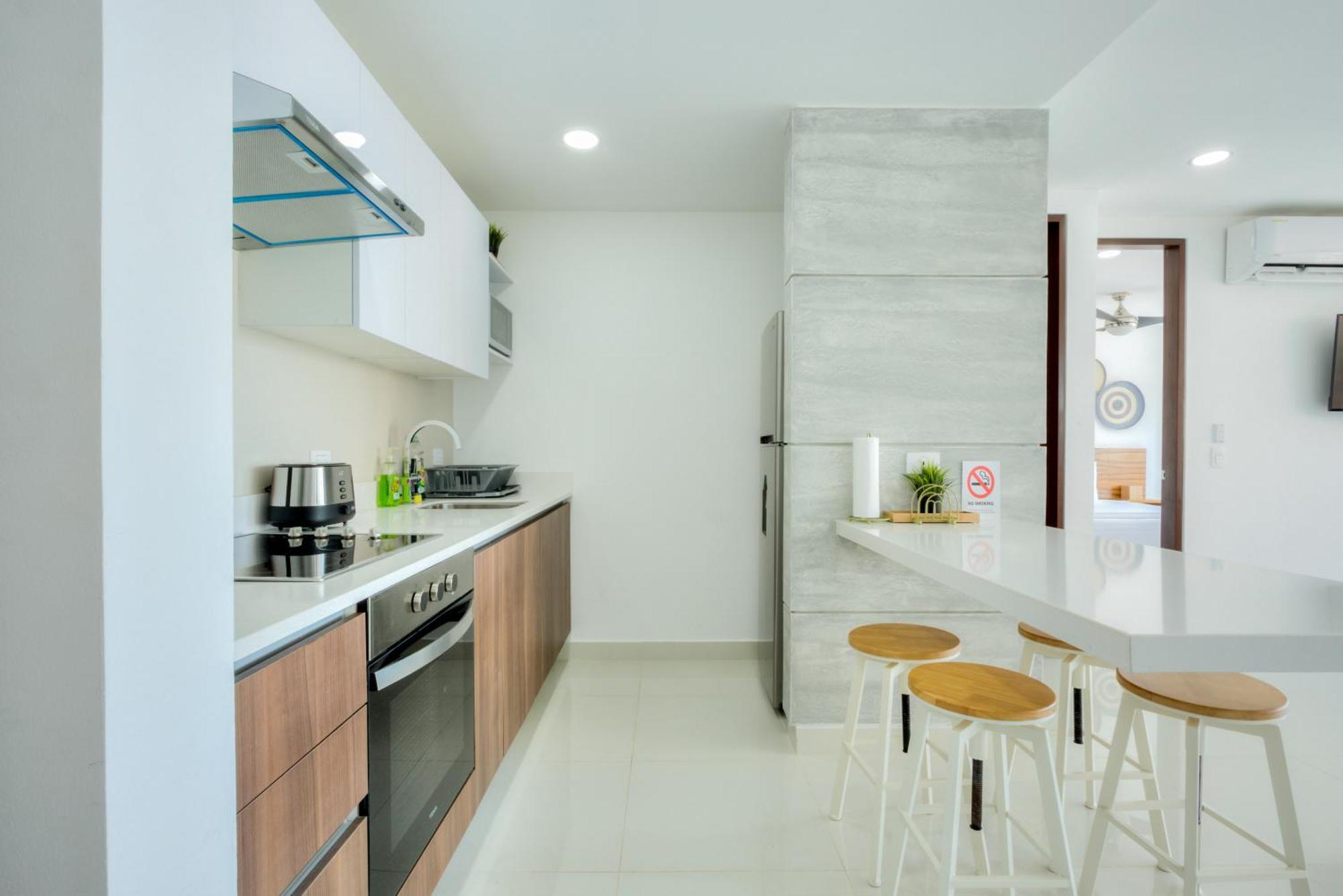 Departamento En Zona Hotelera Con Acceso A Alberca En Rooftop * Cancún
