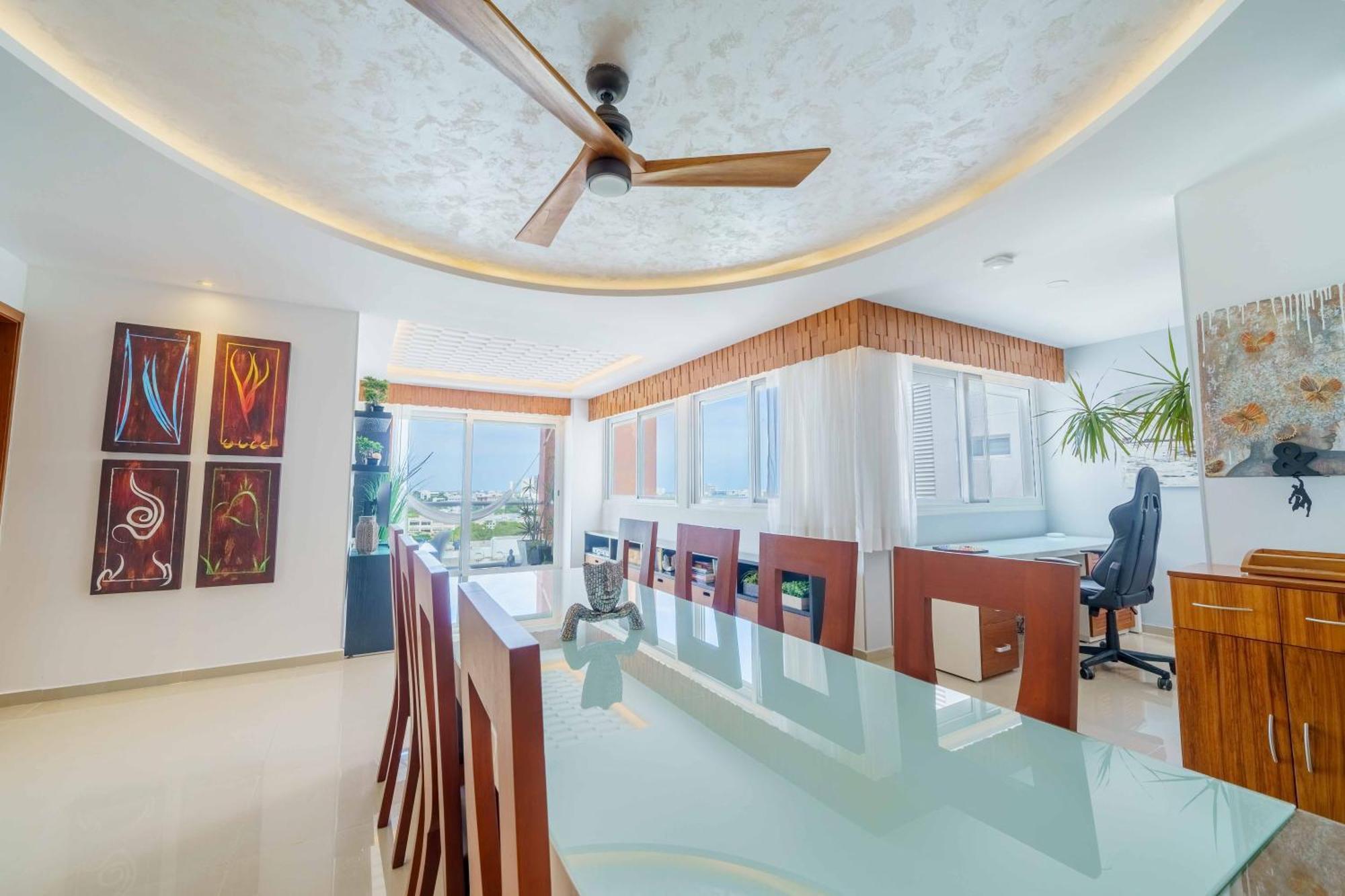 Luxury 4 Bedroom Penthouse With Private Jacuzzi Steps From Zone Apartment Cancun
