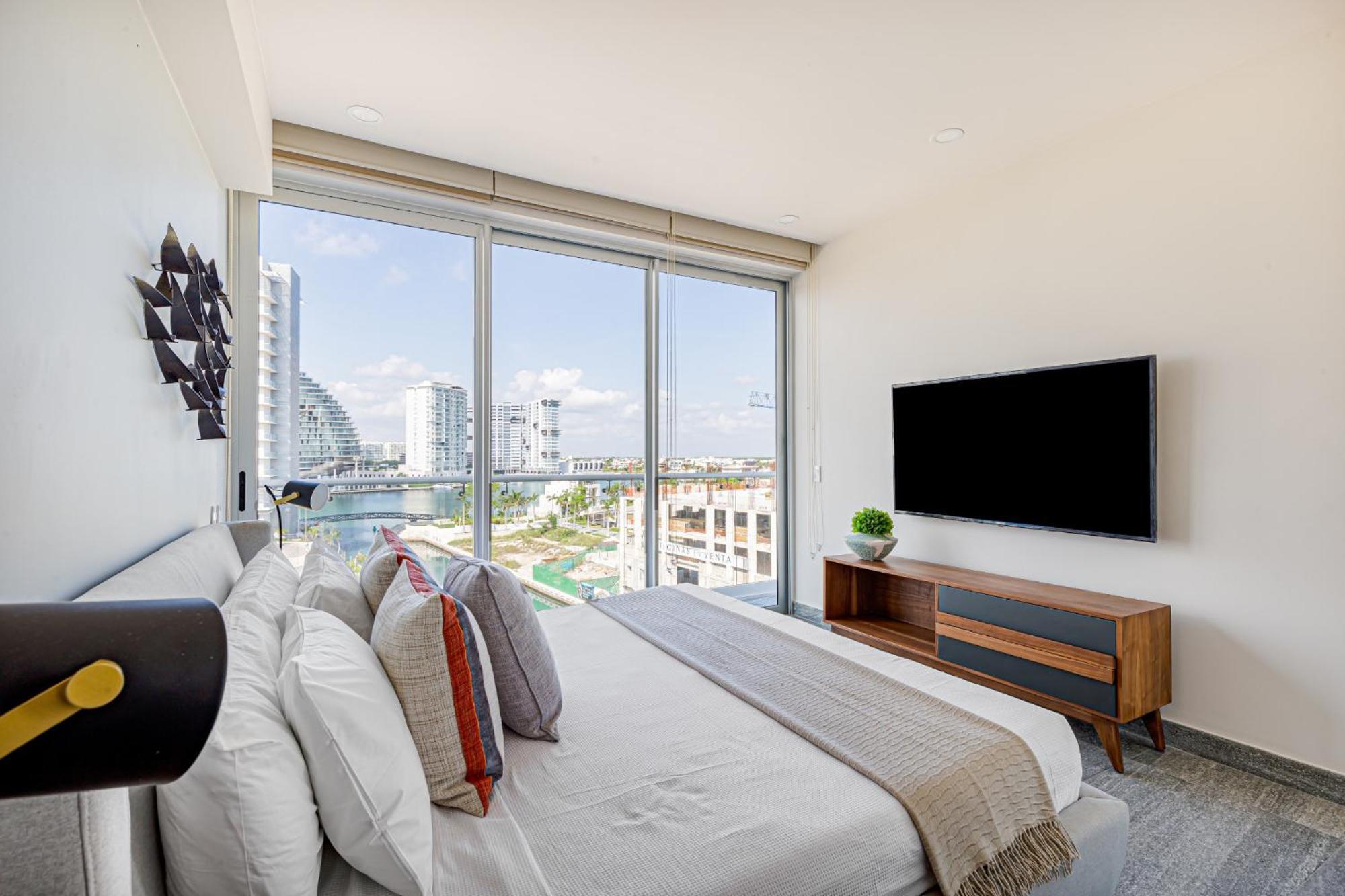 Apartment Oceanview 3 Bedroom Condo, Rooftop Pool&jacuzzi, Beach! Cancún