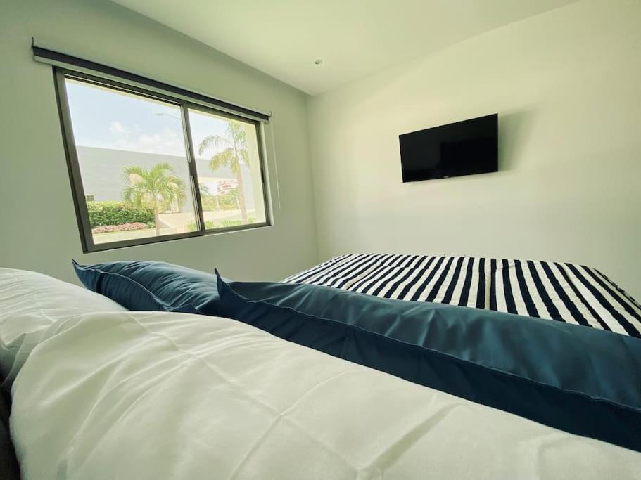 Moderno Departamento Planta Baja Con Alberca * Cancun