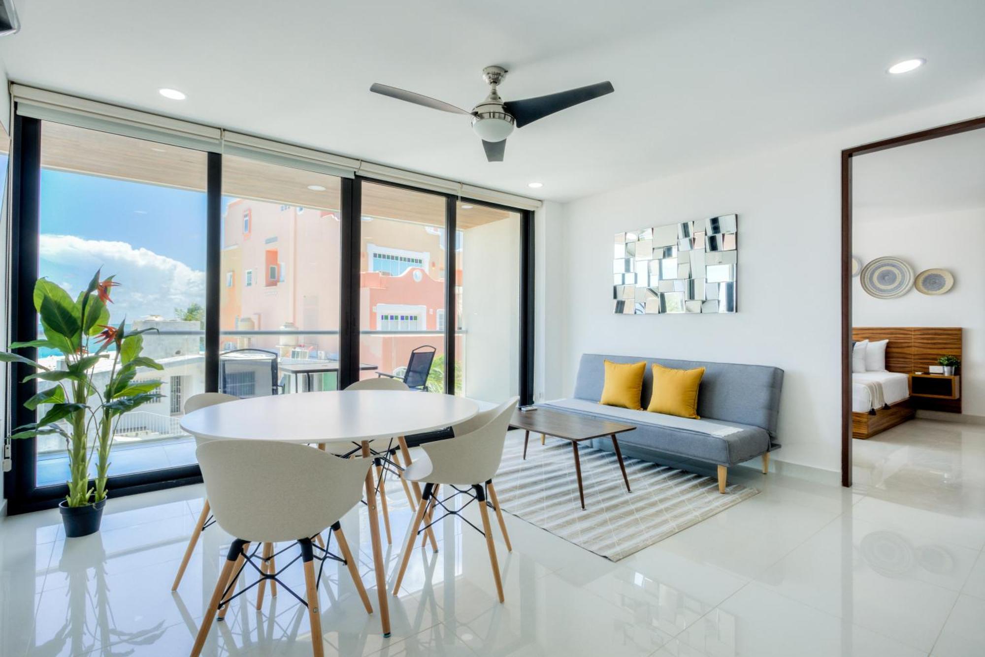 Departamento En Zona Hotelera Con Acceso A Alberca En Rooftop Apartment Cancun