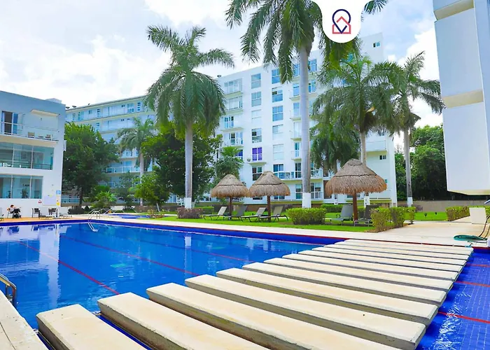 Spacious Apartment With Gym & Pool Cancun