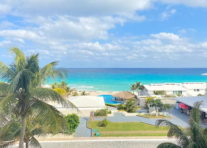 Beach Front And Lagoon View Condo In Cancun