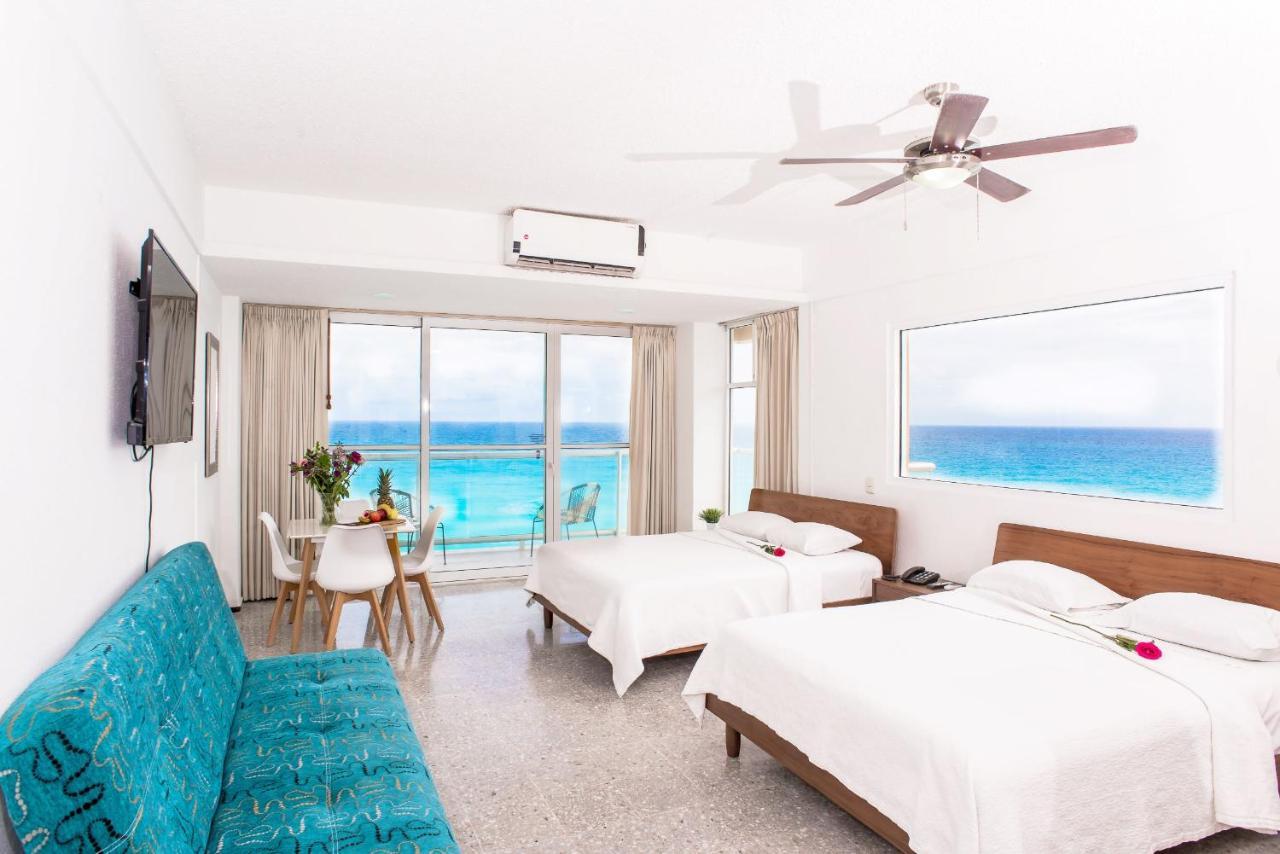 Stunning! 2 Bdrm Beach/oceanfront On Beach - Zone Cancun